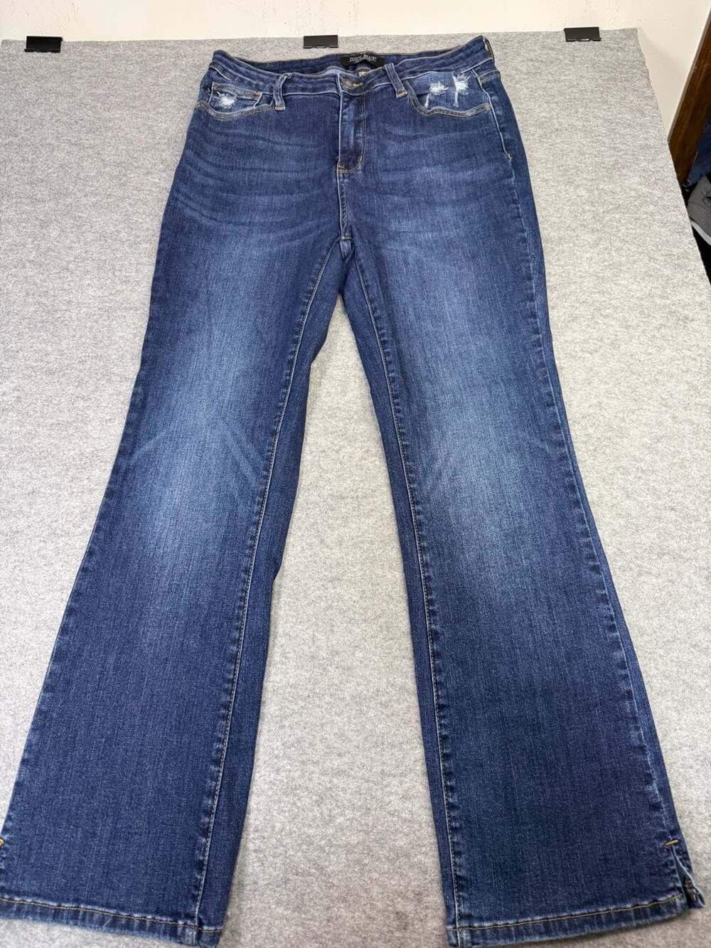 Judy Blue Jeans JB88290-S Size 13/31 Blue Cotton Blend Distressed Denim